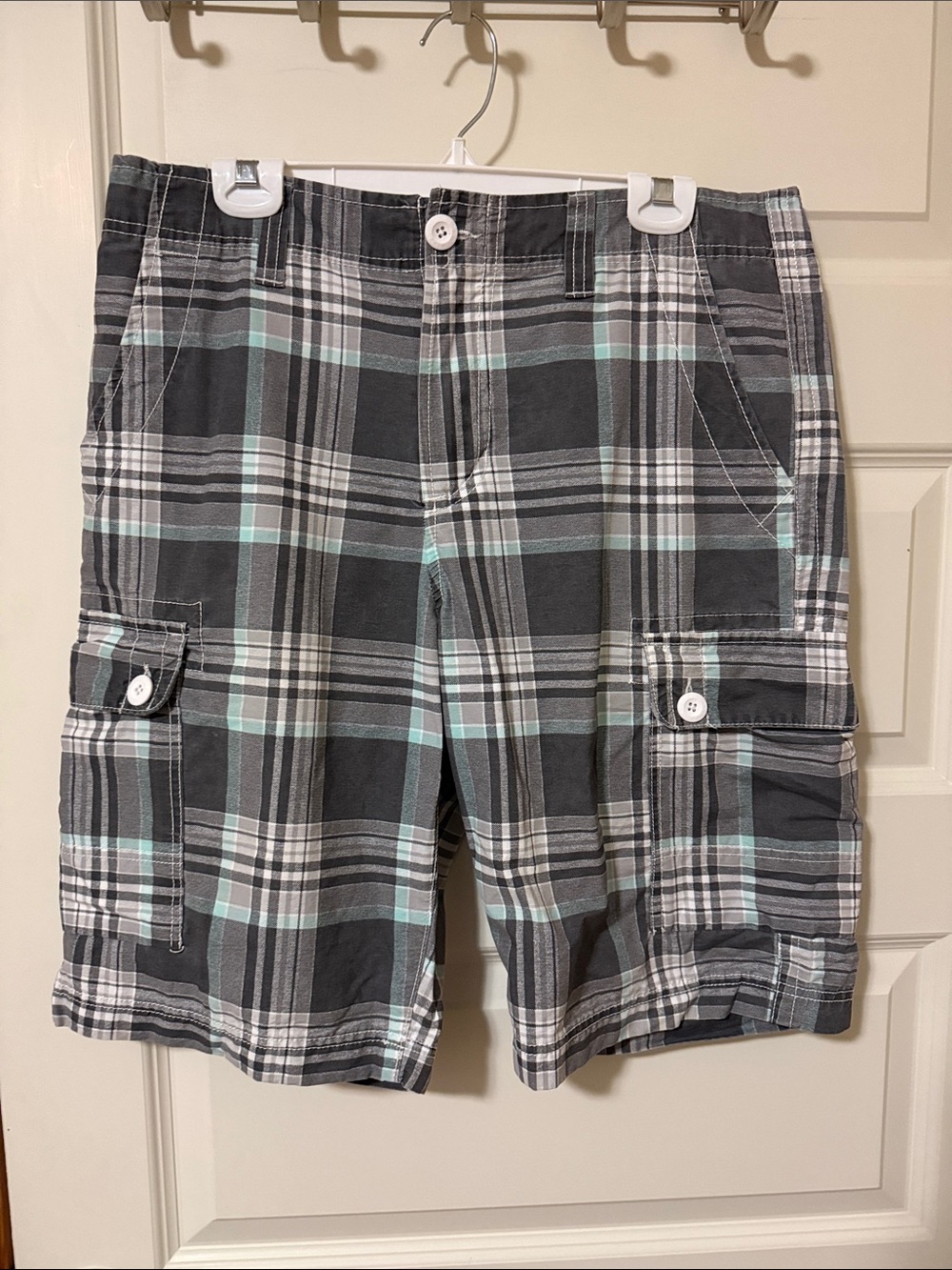 Urban Pipeline Men's Plaid Cargo Classic Length Shorts Size 34